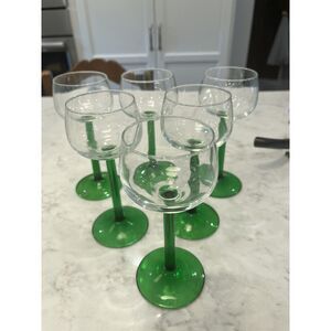 Luminarc Emerald Set of 6 Green Stem Glasses